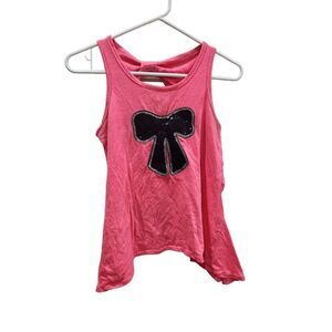 Lucky girl sparkly bow top